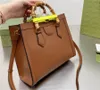 Diana Bambou Sacs De Luxe Designer De Mode Épaule Sacs À Main Femmes Totes Chaînes Téléphone Sac Portefeuille Cross body Métallique Vintage Tempérament