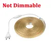 Streifen Dimmbare LED-Streifen 2835 SMD Flexibles Neonband Wasserdichte Küchenschranklampe EU Power Garten Hintergrundbeleuchtung Wanddekor LightLED