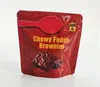 plastic packaging bag 600mg choclate chewy fudge brownies bags mylar resealable packing pack wholesale