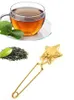 Tea Infuser Ball Tools Stainless Steel Long Grip Spoon Star Shaped Diffuser Loose Leaf Tea Filter Herbal Strainer XBJK2204