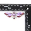 10st/Lot Blue Crystal Rhinestone Emamel Vacker Cicada Brosch Pin for Women