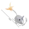 Smart Sensing Mouse Cat Toys Interactive Electric Stuffed Toy Cat Teaser Self-Playing USB Charging Kitten Mice Toys for Cats Pet 220510