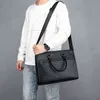 남자 브리핑 새로운 패션 남자의 서류 가방 비즈니스 여행 가방 짠 남성 핸드백 캐주얼 어깨 크로스 바디 노트북 메신저를위한 220622