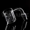 Volcanee Accesorios para fumar 30 mm XXL Parte superior plana Cuarzo Banger con inserto 4 mm Parte inferior gruesa 10 mm 14 mm Macho Feamle Grial Nails of Hookahs bongs