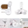 Pet Cat Bowl Automatic Feeder And Drinkers Dog Food With Water Fountain Drinking Raised Stand Dish s For s 220323