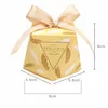 Cadeau Wrap Top Vente Marbre Diamant Papier Candy Boîtes Faveurs De Mariage Baby Shower Party Fournitures Bomboniere Merci Noël BoxGift