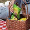 Gift Wrap 1PC Basket Storage Case Picnic Container för hemma utomhustift present