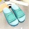 Designer G Slippers Dames platform Sandalen schuim rubberglaasjes snoepkleuren non slip flip flops zomerstrand dikke bodem muilezels 2022