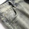 Men's Jeans Summer Men High Street Vintage Ripped Straight Shorts Male Distressed Holes Stylish Slim Casual Denim Five PantsMen's