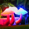 Led Nuit Champignon Prise Murale Lampe Eu Us Plug Blanc Chaud Ligontrol Capteur Chambre Lumière Décoration de La Maison 220707