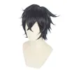 L-email wig Tate no Yuusha Nariagari Naofumi Iwatani Cosplay Wigs Short Black Wig Heat Resistant Synthetic Hair220505