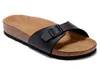 Madrid Sliders Mens Cork Slippers feminino São de praia Sandálias planas flechas panos mocassins azuis brancos slides verdes de chaussures sapatos