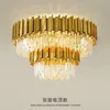 Kolye lambaları Modern Altın Işık Lüks Kristal Çevre Çür Yardımcı Villa Restoran Oturma Odası Aydınlatma El Mühendislik Lightingpendent