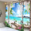 Home Decoratie Accessories Beach Waves Kastelen Wall Tapjes gemakkelijk te verzorgen Muurschildering Cover Esthetic Room Decor Tapestry Tapest Tapiz J220804