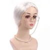 Nxy pruiken Halloween Old Lady Hair Hair Warn Wig Performance Cosplay Cos Role Play Props Curly