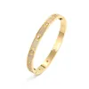 Bracciali per unghie Bracciale in oro Bracciale da donna Uomo Diamante Gemma Cacciavite Vite Acciaio inossidabile di alta qualità Regalo Gioielli di design Bracciale di lusso