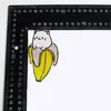 Cute Banana Embroidered Iron On Patches Sewing Notions Animal Badge For Kids Clothing Bags Shirts DIY Custom Patch