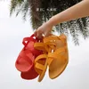 Mode Sunshine Magic Sandals Summer Fruit Shoes Women's Deformable Soparble Beach All-Match och tofflor