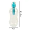 مرشح الكربون المنشط غلاية أكواب المياه المصفاة 550 ملليلتر صحي كوب زجاجة مياه البلاستيك 245J
