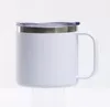 14oz moda aço inoxidável caneca de café duplo canecas de balão de vácuo com hidhergrip clássico drinkware