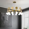 Pendant Lamps Modern Glass Chandelier Creative Personality Living Room Bedroom Study Dining Model Simple Light Luxury LampPendant