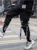 Мужские брюки PFNW уличная одежда хип -хоп повседневный комбинезон Black Male TR 220823