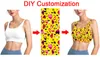 Sports Vest DIY Women Sports Bras 3D Digital Printing tank tops Yoga Running Women Fitness Bra Drop 220617