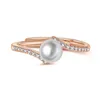 Klusterringar mode pärlring silver 925 smycken med zirkon ädelsten öppen fingertillbehör för kvinnor bröllopsfest löfte gåvor cluste