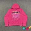 2022 Young Thug Pink Sp5der 555555 Hoodie Men Women High Quality Foam Print Spider Web Graphic Sweatshirts Pullovers F0KH