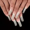 Unghie finte Forniture per nail art finte per professionisti Suggerimenti Stick-On Finger Artificiale con adesivo di design Set di estensioni lunghe Corona completa Prud2