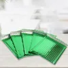 Gift Wrap 20pcs Green Bubble Mailers Foil Padded Bags Aluminized Postal Packaging EnvelopesGift