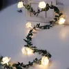 Decorazione per feste 10/20 LED Fiore di rosa Led Fata String Lights Alimentato a batteria Matrimonio Evento di San Valentino Ghirlanda Decor Luminaria Lu