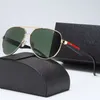 Designer-Sonnenbrillen für Damen und Herren, UV400, 5 Farben, Schutzbrille für Senioren, für Damen, Brillengestell, Vintage-Sonnenbrille aus Metall mit vollständiger Gox-Verpackung S1