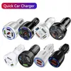 Qualité supérieure QC3.0 quatre ports chargeur de voiture USB Charge rapide chargeur de voiture double USB chargeur de téléphone portable de voiture