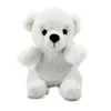 White bear cartoon animation plush toy snowball soft stuffed doll high quality four-sided elastic comfortable