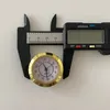 2 stycken rund 38mm kvarts klocka insats rörelse mekanism inbyggd med arbiska siffror för DIY klockverk ersättning kit