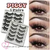 False Eyelashes Pairs 15-25mm Natural 3D Fake Lashes Makeup Kit Mink Extension MaquiagemFalse