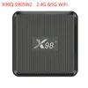 X98Q Smart TV Box Android 11 Amlogic S905W2 2GB RAM 16GB دعم 2.4G 5G WIFI 4K YouTube Media Player