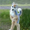 Medium en lange bont all-in-one husky fox mascotte kostuum wandelen halloween pak party rollenspel cartoon rekwisieten fursuit # 017