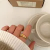 Trouwringen Goth gouden zilveren kleur Weef knoop voor vrouwen kpop ring man vinger sieraden feestaccessoires anillowedding