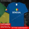 Сенегал Sen футболка на заказ фанатов Jersey Diy название номера бренд футболка High Street Fashion Hip Hop Lose Casual Trub 220616