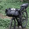 Rhinowalk bolsa de bicicleta à prova d'água grande capacidade bolsa de guidão 2 peças tubo frontal bolsa de ciclismo mtb moldura tronco acessórios de bicicleta 220721