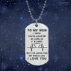 Pendant Necklaces To My Mom I Love You 2022 Stainless Steel Necklace Chain For Women Girls Birthday Gift Fine JewelryPendant