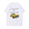 TOM HOLLAND TESE TESE STY STYLNE Przeżyłem moją podróż do NYC Print Tops Casual 100 Cotton Streetwear Men Kobiety Unisex Fashion T Shirt 220618