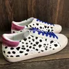 Luxe Golden Super Star Sneaker Femmes Chaussures Superstar Leopard Print Pink-gold glitter Classique Blanc Do-old Dirty Designer High Top Style Shoe