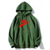 Topkwaliteit merk logo casual fleece heren hoodies sweatshirts mannen mode brief print streetwear hoodies sweatshirt tops wit zwart