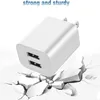 USB Wall Charger Block 2A Dual Port Cube USB Plug Power Charging Adapter Brick For IPhone XS Max XR 8 Plus