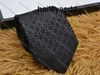Herenbrief tie zijden stropdas zwart blauw jacquard feest huwelijksbedrijf geweven modeontwerp met doos g898 4kaz
