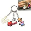 1st MOQ 2D/3D Bad Bunny Keychains Soft Rubber PVC KeyChain for Kids Promotional Gift Popular Custom House Key Chain As Birthday Present to Lovers