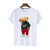 Fashion Ins Style Sports Mask Bear Pattern Printed T-Shirts Tops For Womens Summer Short Sleeve Loose Tush Shirt Tees CF569